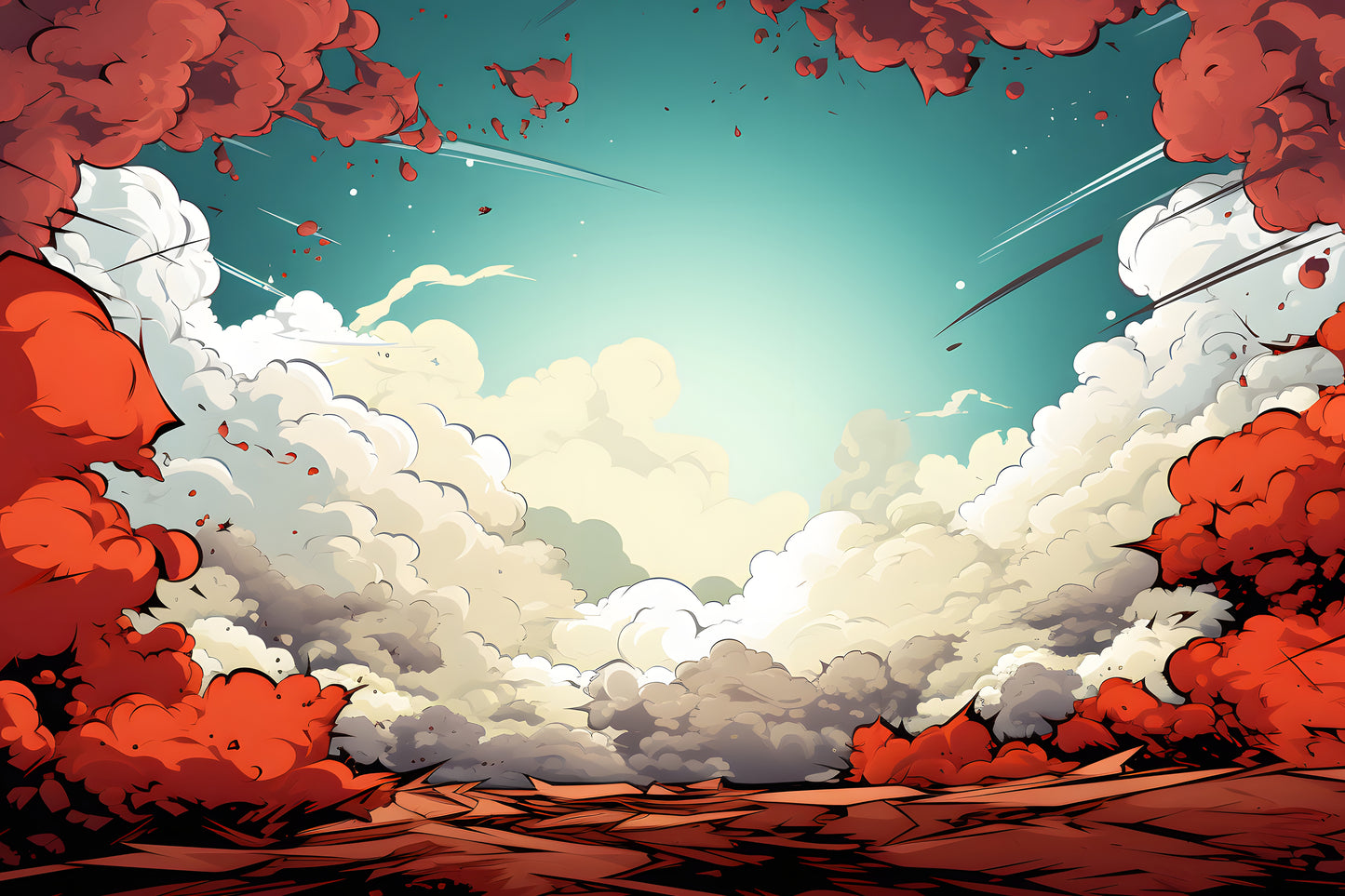 fondo para fotografia comic anime explosion